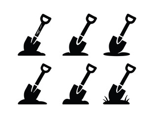 Minimal Shovel Icons