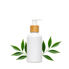 Minimalist Skincare Bottle with Wooden Pump – Elegant Fusion of Nature, Simplicity, and Sustainable Beauty