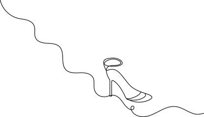 Praying hands continuous one line drawing of outline vector illustration