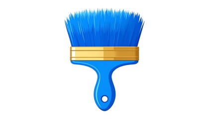 Blue paintbrush illustration
