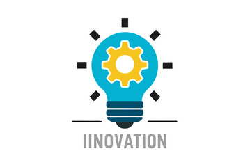 Creative light bulb concept: a bright symbol of innovative business ideas and powerful technology design