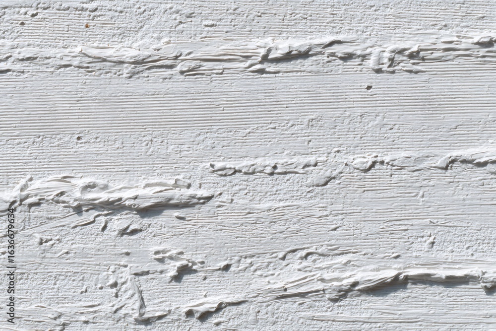 Poster white paint strokes layering textured surface, revealing artistic depth for graphic design backgroun
