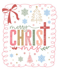 Merry Christmas Bow SVG, Christian Christmas SVG

