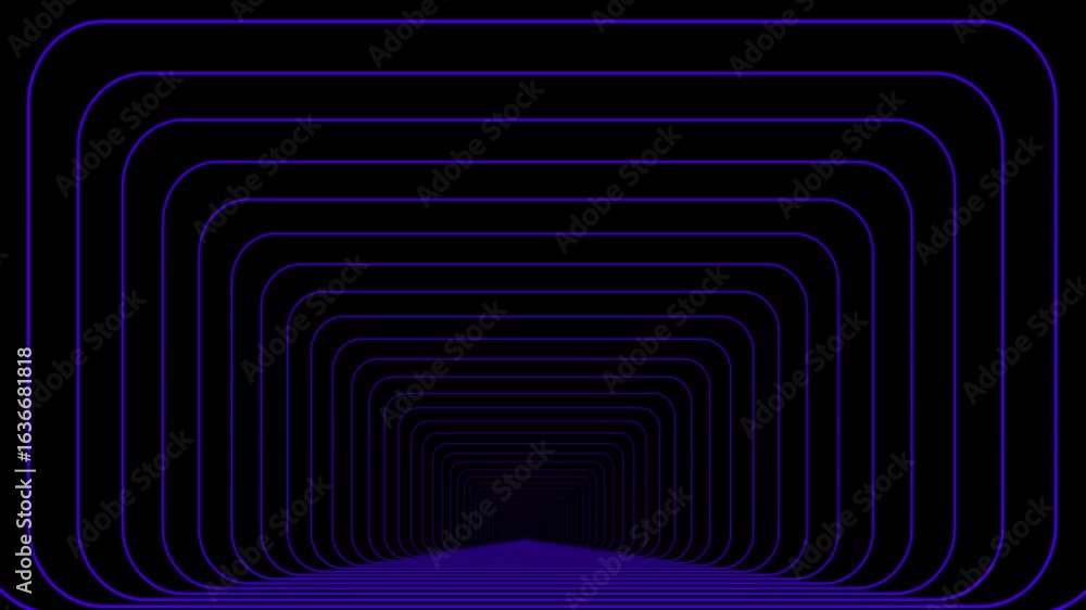 Poster abstract blue technology background with a circular pattern and light tunnel effect