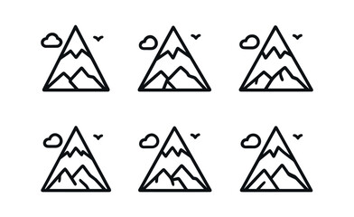 Mountain Icon Set