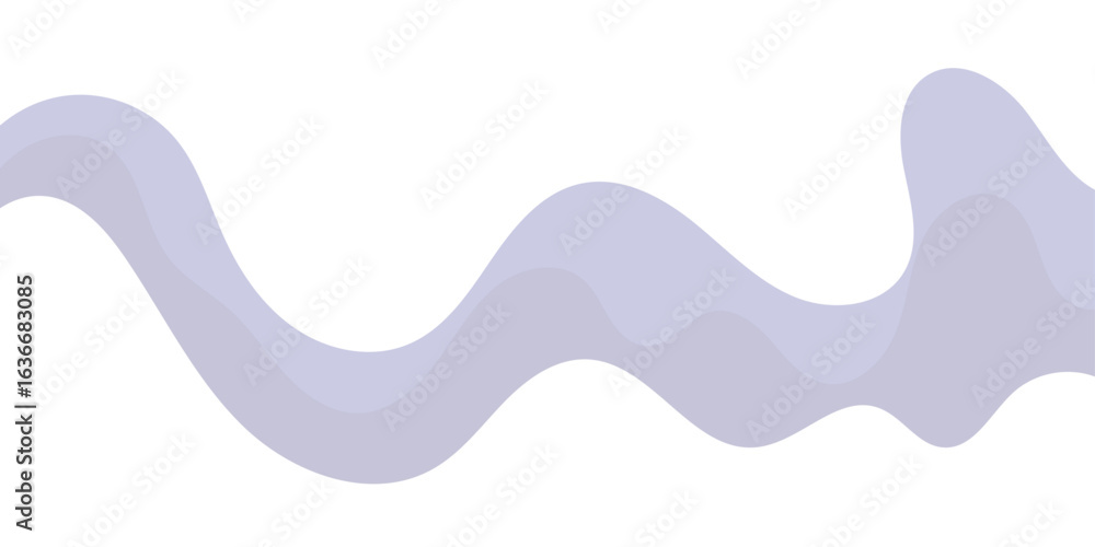 Poster a minimalist abstract background featuring a flowing,wavelike pattern of thin,delicate lavender and 