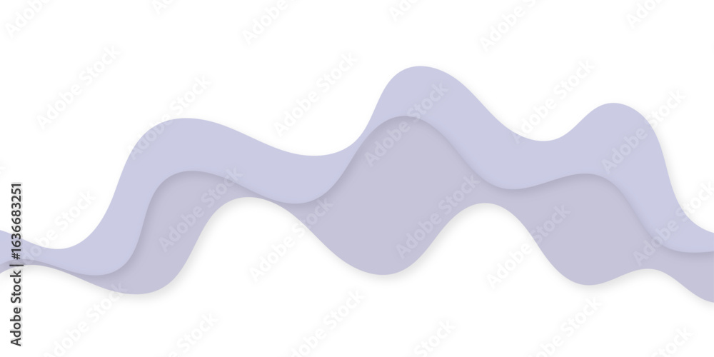 Poster a minimalist abstract background featuring a flowing,wavelike pattern of thin,delicate lavender and 