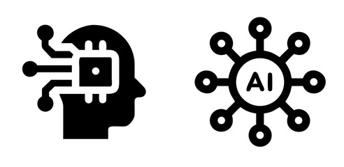 Artificial Intelligence Technology AI Icon