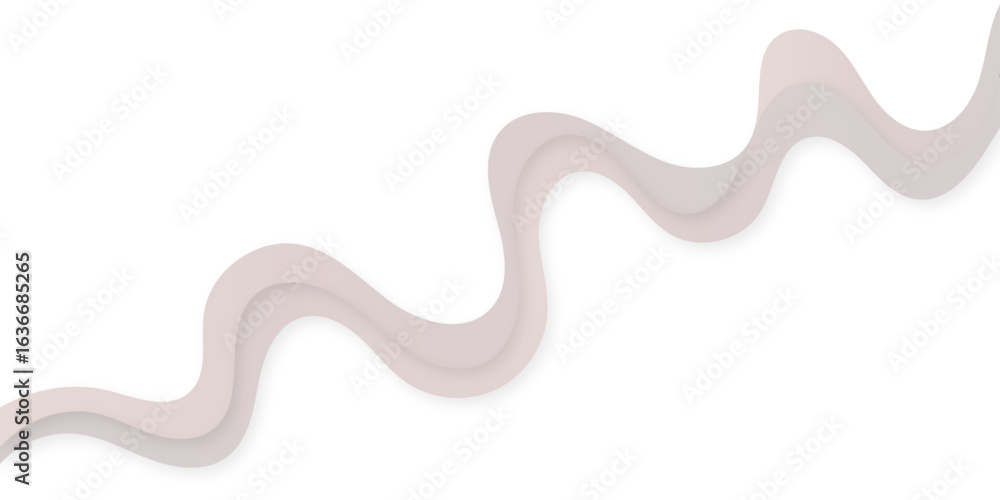 Poster a minimalist abstract background featuring a flowing, wavelike pattern of layered shapes in soft bei