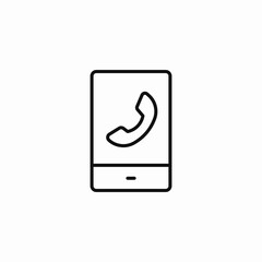 phone with a phone call symbol icon sign vector
