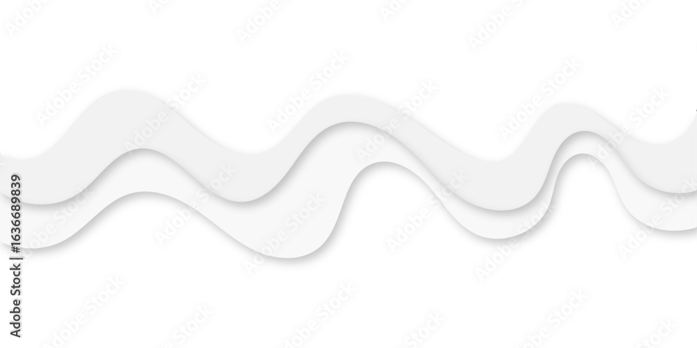 Poster a minimalist abstract background featuring a flowing, wavelike pattern of thin, delicate light gray 