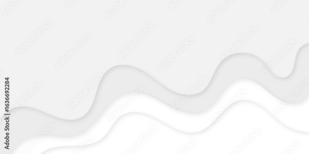 Poster a minimalist abstract background featuring a flowing, wavelike pattern of thin, delicate light gray 