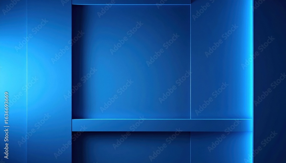 Poster dynamic blue gradient background digital studio graphic design modern abstract visual art