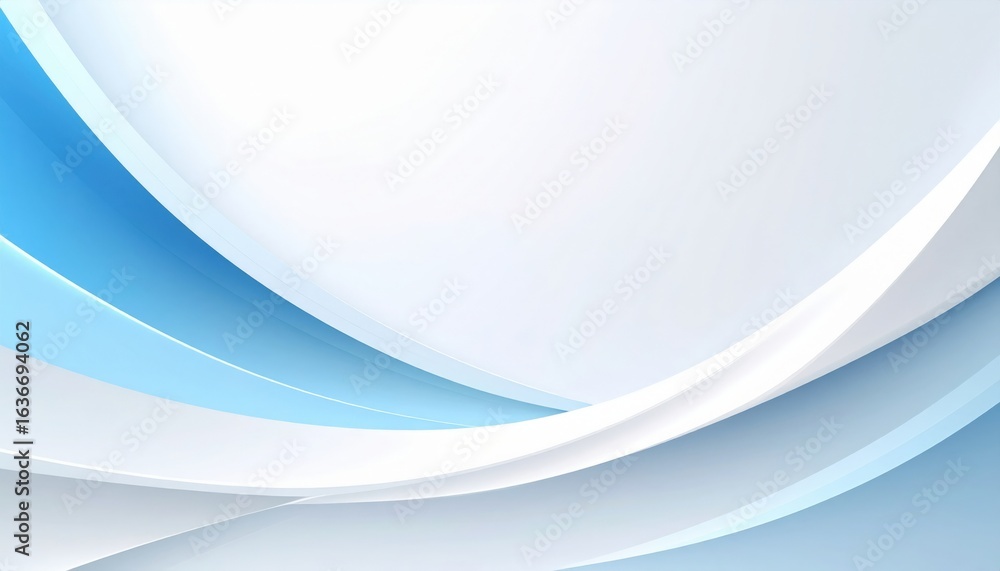 Aufkleber dynamic blue wave patterns in abstract graphic design digital art modern aesthetic minimalist style 