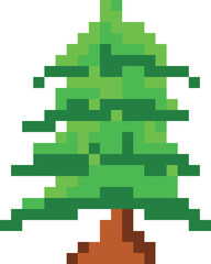 8-Bit Pixel Tree Icon - Retro RPG Game Asset 
