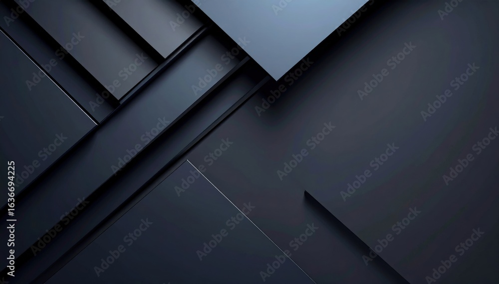 Poster abstract design elements in dark color palette digital artwork modern aesthetic high-tech environmen