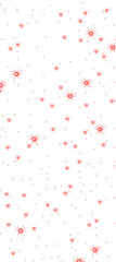 A glowing red star sparkle overlay effect for mobile. A pattern of shimmering, shiny starburst particles to add a magical effect to photos and videos Isolate design element transparent background. PNG