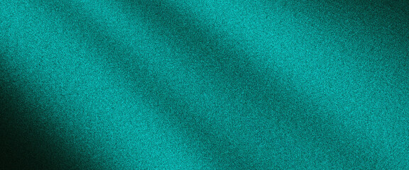 Fototapeta premium Abstract blue teal green grainy gradient background ,with dark noise texture backdrop poster wide banner cover design