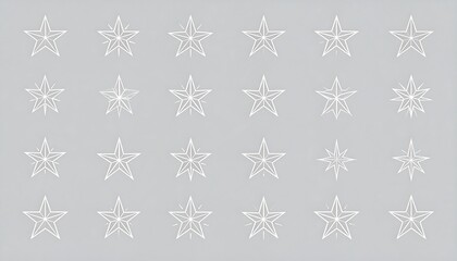 Collection of stylized stars