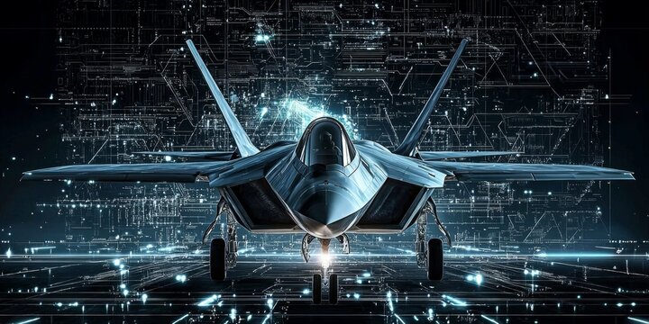 The evolution of future military aviation featuring cutting-edge digital radar technology.