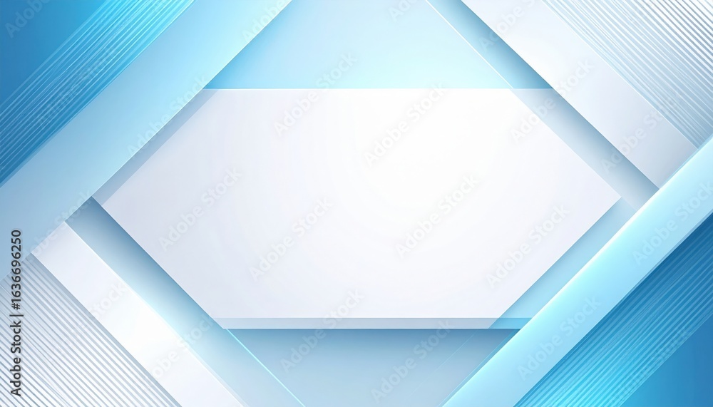Poster dynamic abstract blue design featuring clean lines and shapes digital media minimalist style modern 