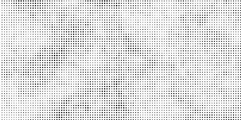 Abstract gradient halftone wave dotted textured pattern. Black grunge speckle on white background overlay. Retro comic pop art backdrop with halftone dots design