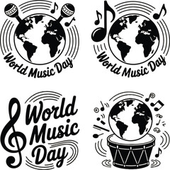 Obraz premium World Music Day Celebration: Global Rhythms and Melodies