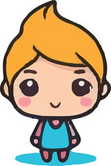 set of funny cartoon kawaii7