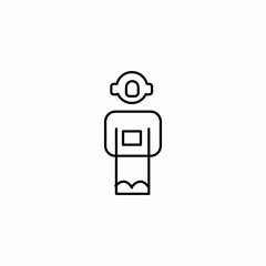 space astronaut suit icon sign vector