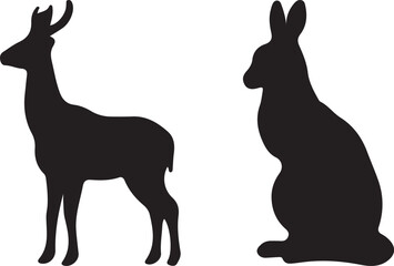 vector illustration of a deer