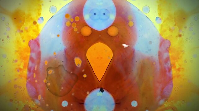 Authentic psychedelic liquid light show using the same methods as 1960's and 1970's projections at classic acid rock shows. Light art with added film damage effects. 1 of 8 in a series that connect.