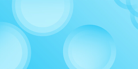 Abstract blue background. Geometric Circle effect style. Modern banner blue sky gradient illustration