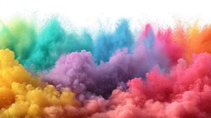 Fototapeta premium Colorful powder explosion background