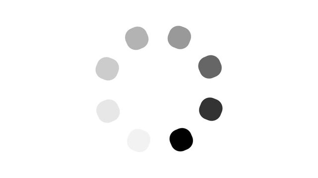 circle loading animation with white background, Circle loading  video