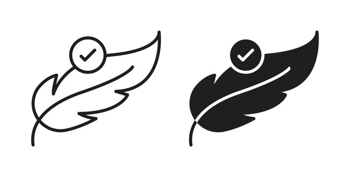 Hypoallergenic tested icon symbol, sign, logo or emblems. silhouette. EPS 10.