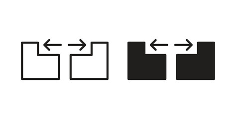 Gap icon symbol, sign, logo or emblems. silhouette. EPS 10.