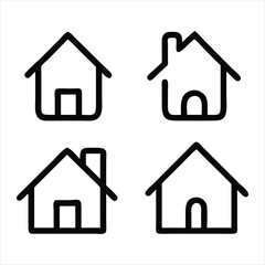 home icon silhouette vector style