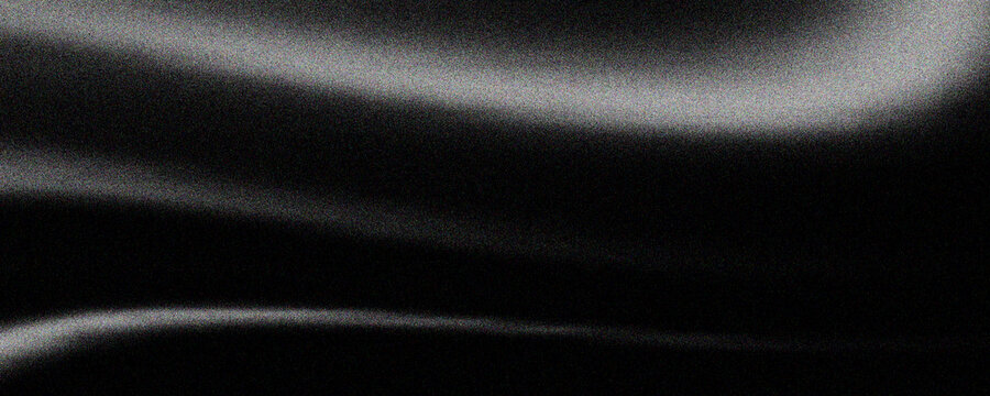 Black dark gray blue abstract elegant background. Drapery. Curtain. Fabric material. Soft folds. Wave stripe line. Gradient. Empty space. black background