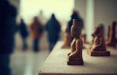 Exploring ancient Chinese artifacts in a museum exhibition showcasing cultural heritage and artistic craftsmanship