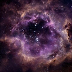 Fototapeta premium Soft Violet Halo Surrounding a Newborn Star Cluster