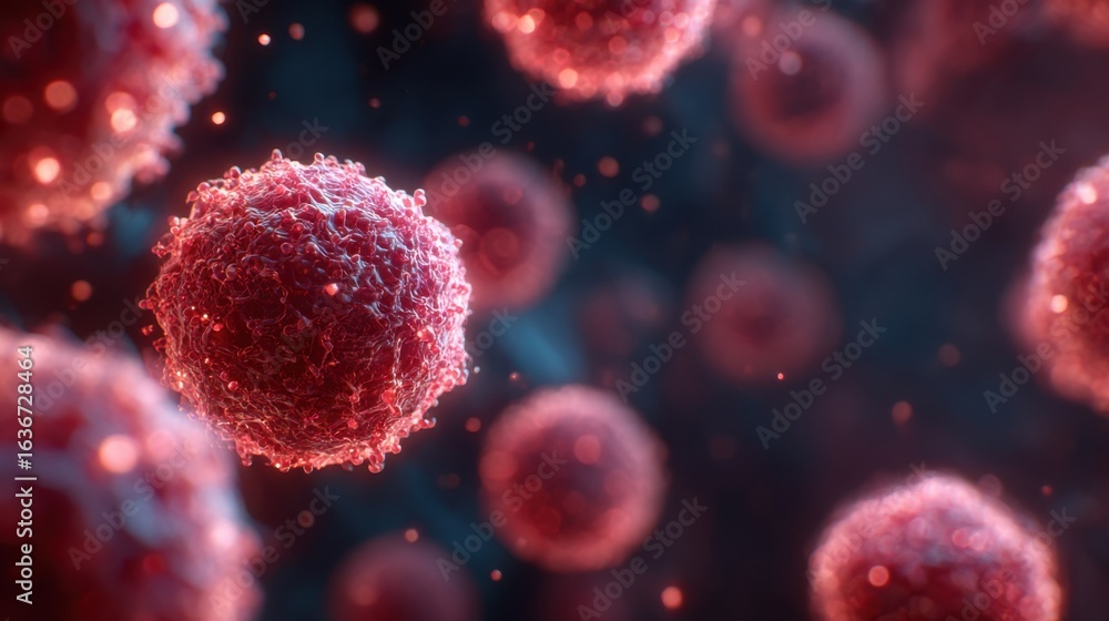 Poster discovering the intricate details of cellular structures in a vibrant scientific exploration