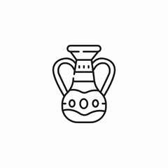 old amphora jug icon sign vector