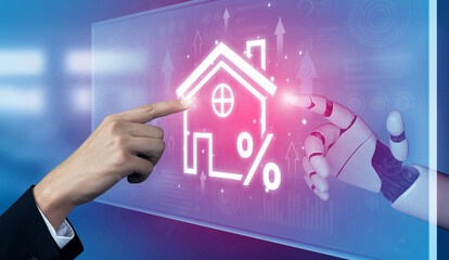 AI analyzes real estate data with smart ROI tracking, property value forecasting, and visual...