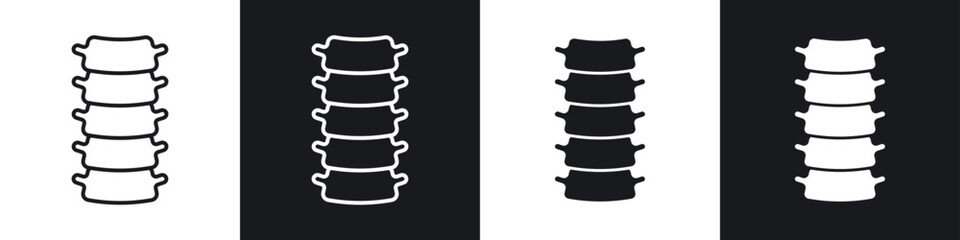Spinal column icon vector - Sign or Symbol collection