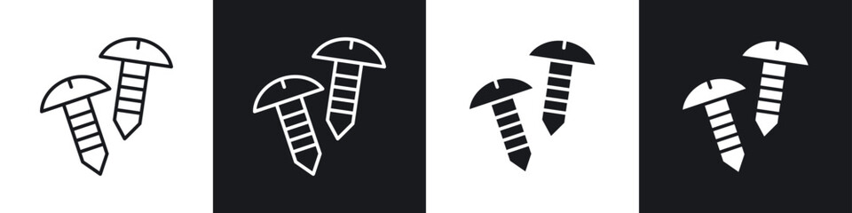 Screws icon vector - Sign or Symbol collection