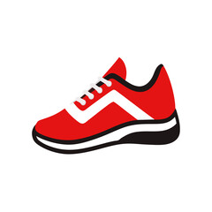 Pair of sport shoes isolated on white background sneakers and footwear fashion