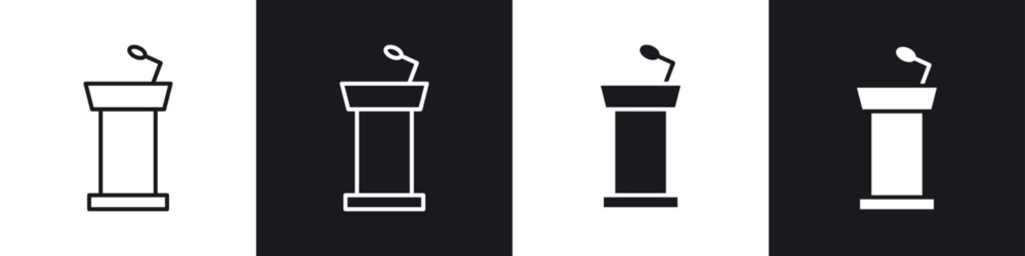 Lectern icon vector - Sign or Symbol collection