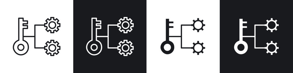 Key factor icon vector - Sign or Symbol collection