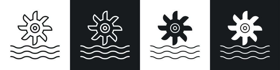 Obraz premium Hydro power icon vector - Sign or Symbol collection