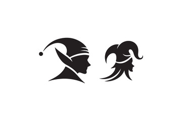 Jester or clown symbol
